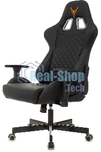 Кресло игровое Knight ARMOR черный, ромбик, эко.кожа, с подголовником, крестовина металл