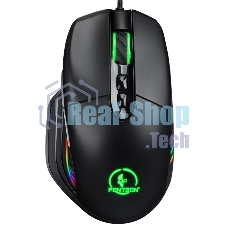 Мышь проводная Jet.A Panteon PS120 черный, 6200 dpi, USB, кнопки - 8