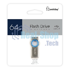 Флешка USB Smartbuy R/W (SB064GbMC2) UFD 2.0 064Gb,MC2 Metal Blue