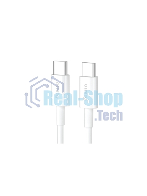 Кабель OLMIO PD, Type-C - Type-C, 1м, 60W, 3А, белый