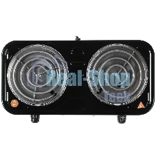 Плита настольная электрическая Blackton Bt HP206B чёрный, ТЭН, конфорки - 2, эмаль, поворотные переключатели