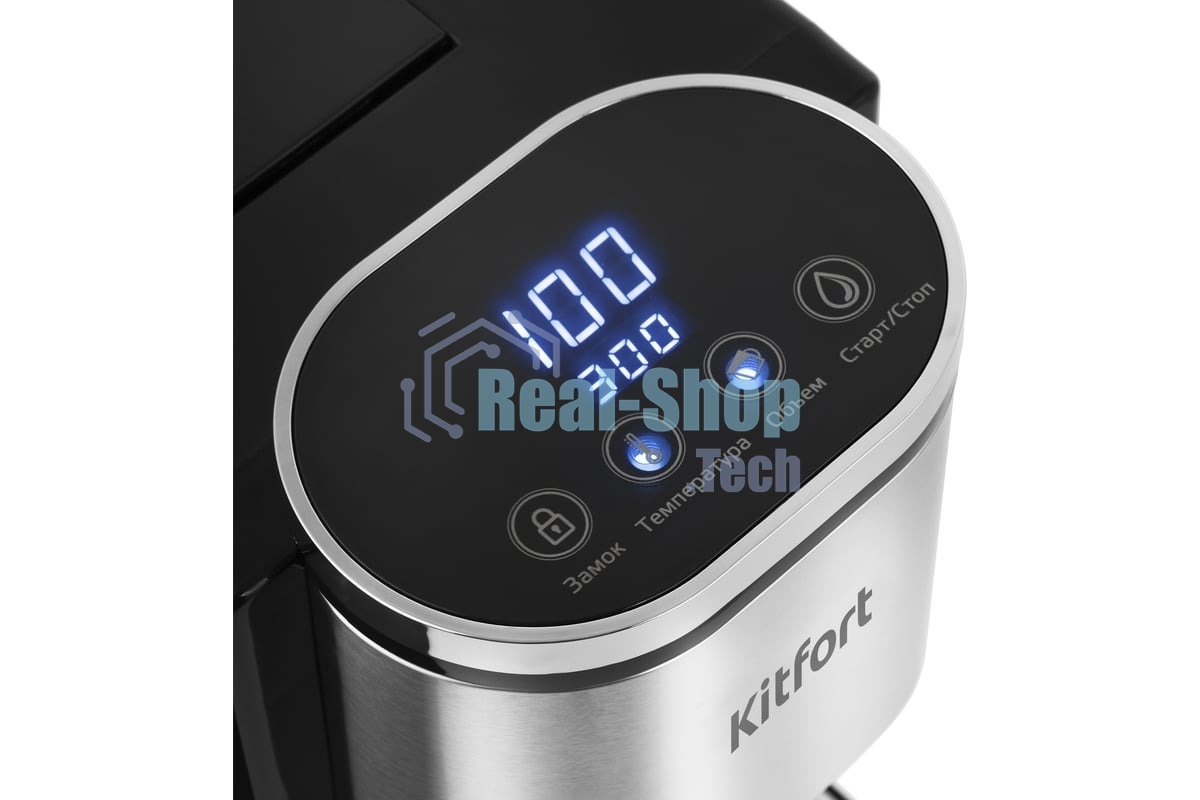Термопот Kitfort КТ-2503 2.2л. 2600Вт черный/серебристый