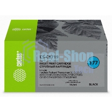 Картридж струйный Cactus CS-C8719 № 177XL черный (38 мл) для HP PhotoSmart 3100, 3210, 3213, 3310, 3313, C5183, C6100, C6183, C6200, C6283, C7183, C7200, C7280, C7283, C8183, D7100, D7160, D7300, D7363, D7463