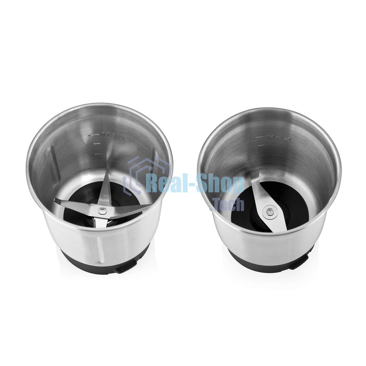 Кофемолка BRAYER BR1181, 2 ножа для мяг. и твер., 70 г.,Мощн. 200 Вт, нерж. корп, нажатием на крышку