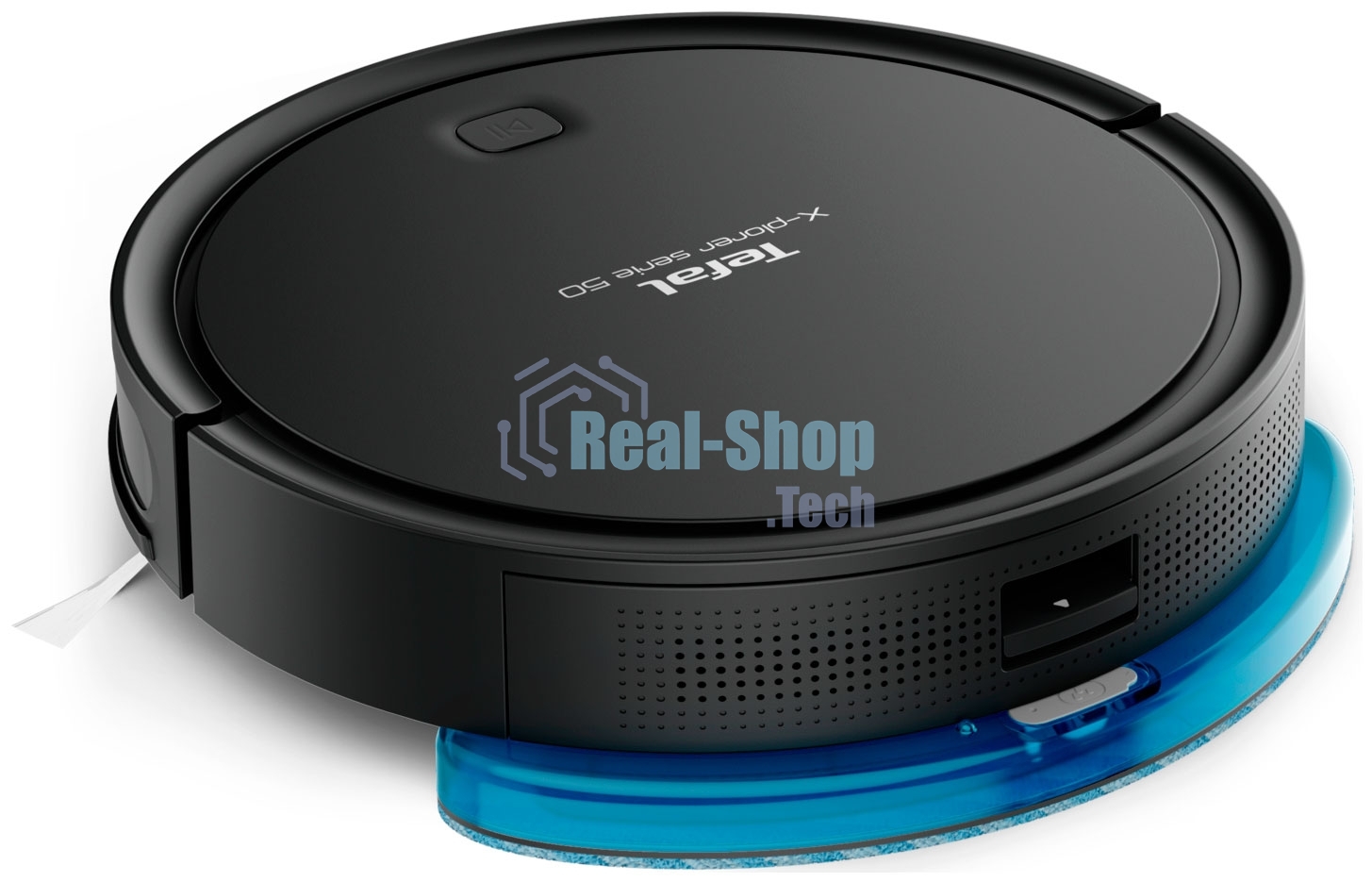 Робот-пылесос Tefal RG7365WH черный, 2500 мАч Li-Ion, уборка суxая/влажная, пылесборник контейнер 0.44 л