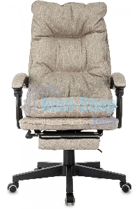 Кресло руководителя Бюрократ CH-820MSG-F бежевый 38-402 крестов. пластик подст. для ног