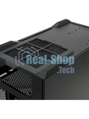 Компьютерный корпус без блока питания HSPD F711-TGbK, Panoramic Full Tower, Black, TG, 0.7 SPCC, no fans ATX, mATX, mITX 190/420/280мм 2x2.5