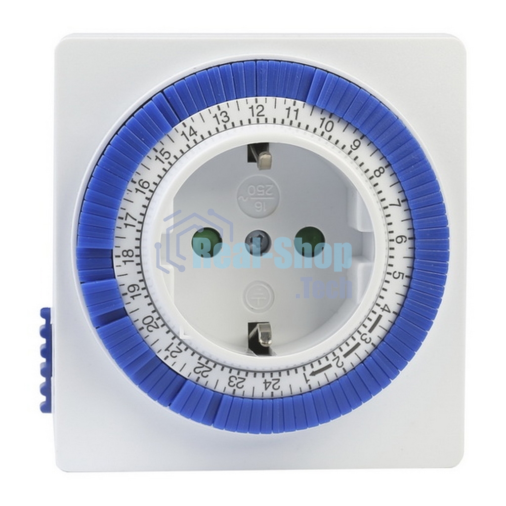 Розетка Smartbuy (SBE-STM1) таймер механический, 3600 Вт