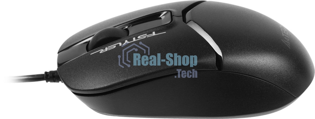 Мышь проводная A4Tech Fstyler FM12S черный, 1200 dpi, USB, кнопки - 3