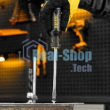 Отвертка Denzel SL8x150 мм, S2, 3к рукоятка