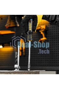 Отвертка Denzel SL8x150 мм, S2, 3к рукоятка