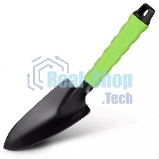 Лопатка садовая широкая Deli DL580811 длина 30 см, защита от ржавчины и коррозии, противоскользящая рукоять