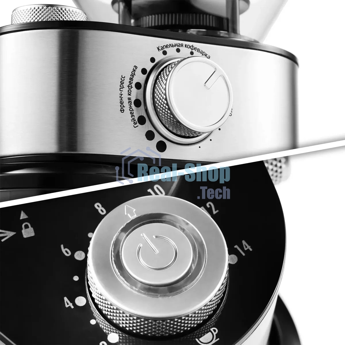 Кофемолка Kitfort КТ-717 230Вт сист.помол.:ротац.нож вместим.:100гр нержавеющая сталь/черный