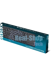 Клавиатура беспроводная Oklick K614W черный USB slim Multimedia Touch (1979327)