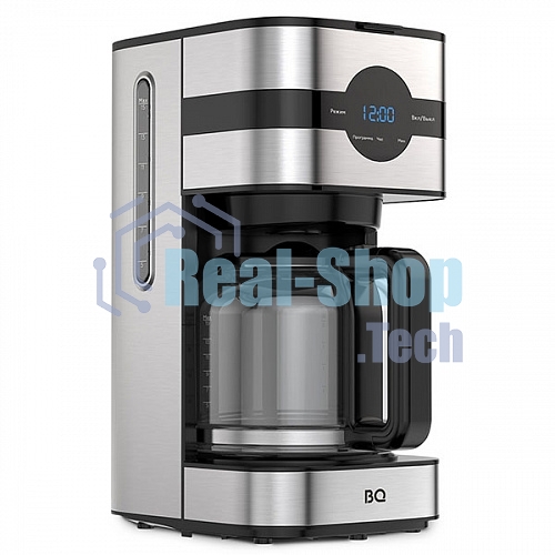 Кофеварка капельная BQ CM2002 стальной/черный, исп. кофе - молотый, 1.5 л, 900 Вт.