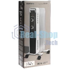 Обогреватель масляный Centek CT-6221-5 (5 секций) белый, 400/600/1000 Вт, 12,5 м2, 3 режима, термостат