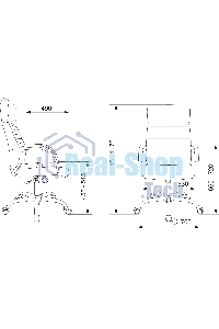 Кресло руководителя Бюрократ T-8010SL/IVORY слоновая кость, искусственная кожа, крестовина хром