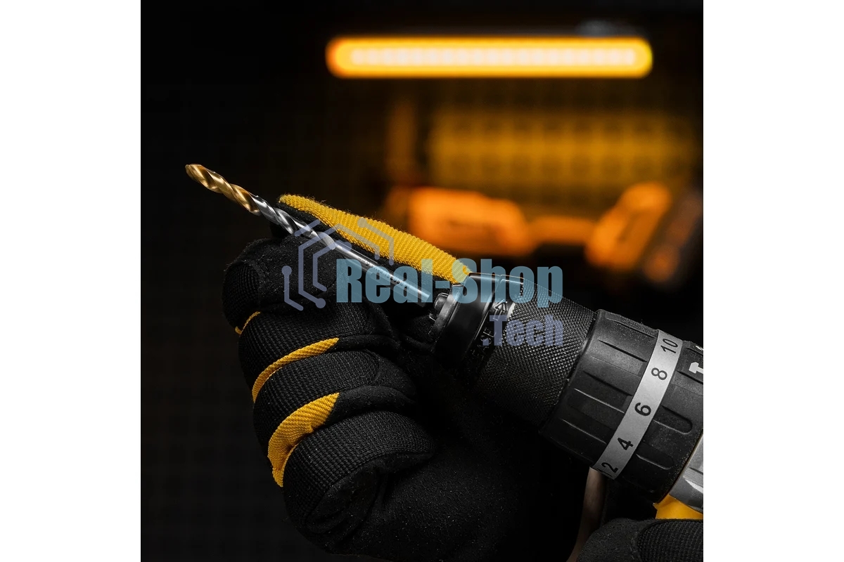 Сверло спиральное по металлу Denzel 6 x 93мм, Р6М5, Golden Tip