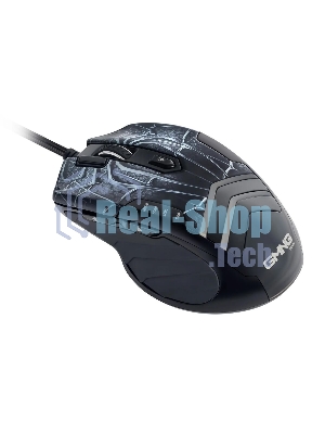 Мышь проводная GMNG XM007 черный/красный, 10000 dpi, USB, кнопки - 7