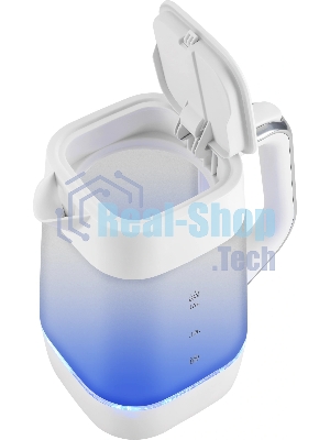 Чайник электрический Vitek VT-WK1058 1.7л. 2200Вт белый корпус: стекло/пластик