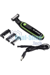 Машинка для стрижки Polaris PHC 0303RB черный/лайм 240Вт