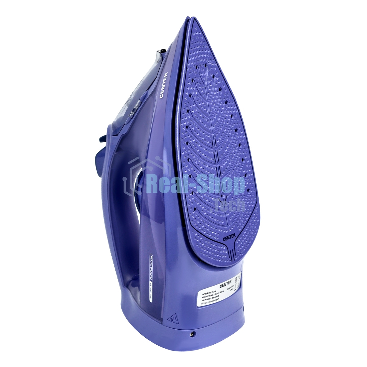 Утюг Centek CT-3300 фиолетовый, 2800 Вт, 60 г/мин, 190 г/мин, 600 мл