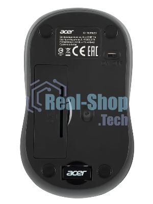 Мышь беспроводная Acer OMR134 серый, 1000 dpi, радиоканал, USB, кнопки - 3