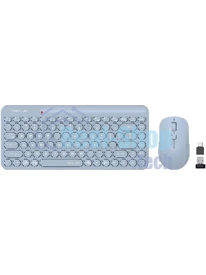 Комплект клавиатура + мышь A4Tech Fstyler FG3200 Air клав:синий мышь:синий USB беспроводная slim Multimedia