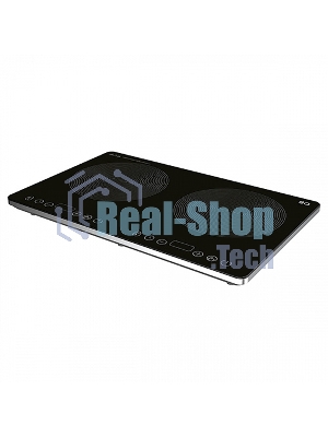 Индукционная плитка BQ HP105W Black-Silver, Мощность 3500 Вт (2000 Вт левая конфорка + 1500 Вт правая конфорка)
