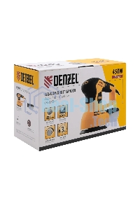 Эксцентриковая шлифовальная машина Denzel OS-125, 450 Вт, 6000-12000 об/мин
