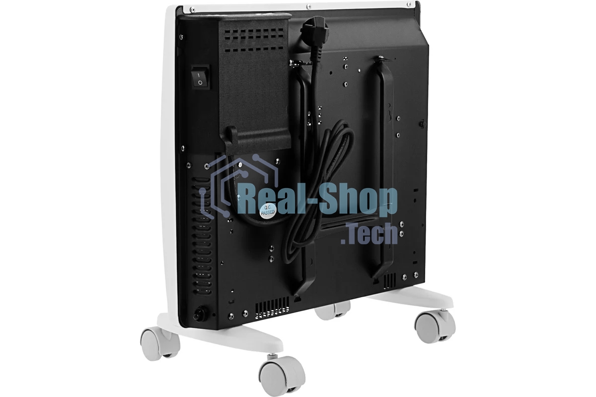 Конвектор гибридный Denzel HybridX-1000 белый, 1000 Вт, 20 м2, термостат, дисплей