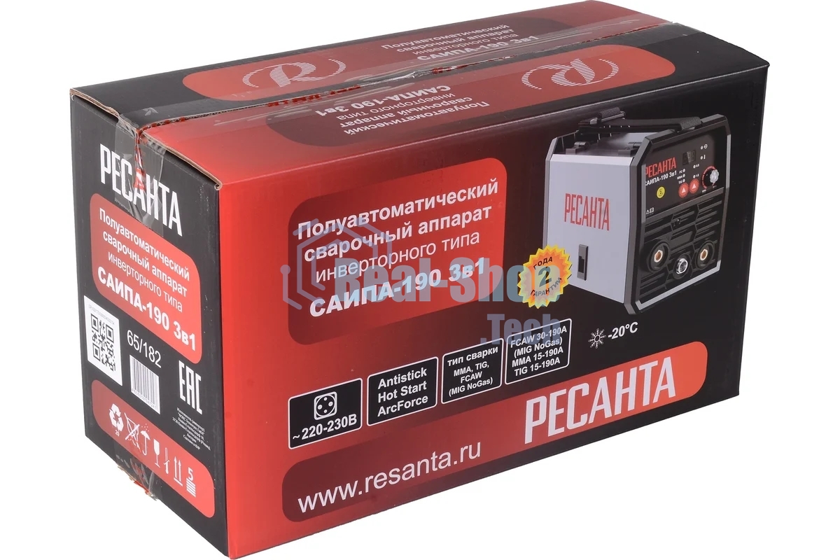 Сварочный полуавтомат САИПА-190 3в1 (MIG/MAG) Ресанта