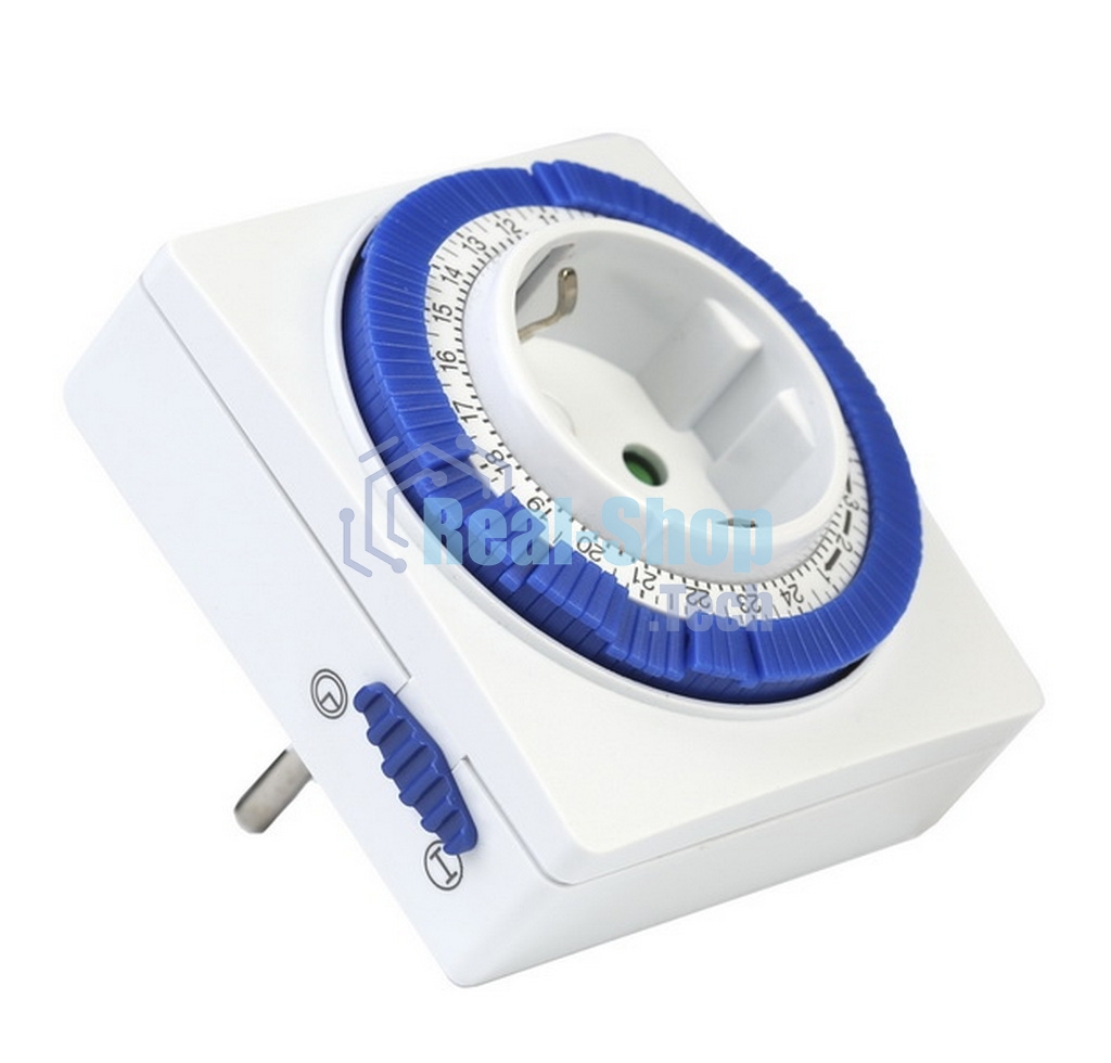 Розетка Smartbuy (SBE-STM1) таймер механический, 3600 Вт