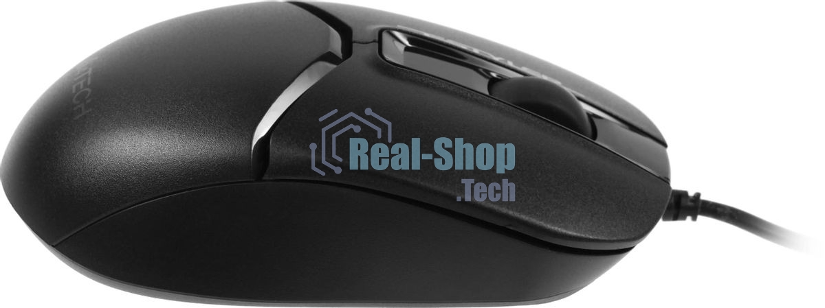 Мышь проводная A4Tech Fstyler FM12S черный, 1200 dpi, USB, кнопки - 3