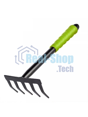 Грабли садовые ручные пятизубчатые Deli DL580813 длина 30 см, защита от ржавчины и коррозии, противоскользящая рукоять