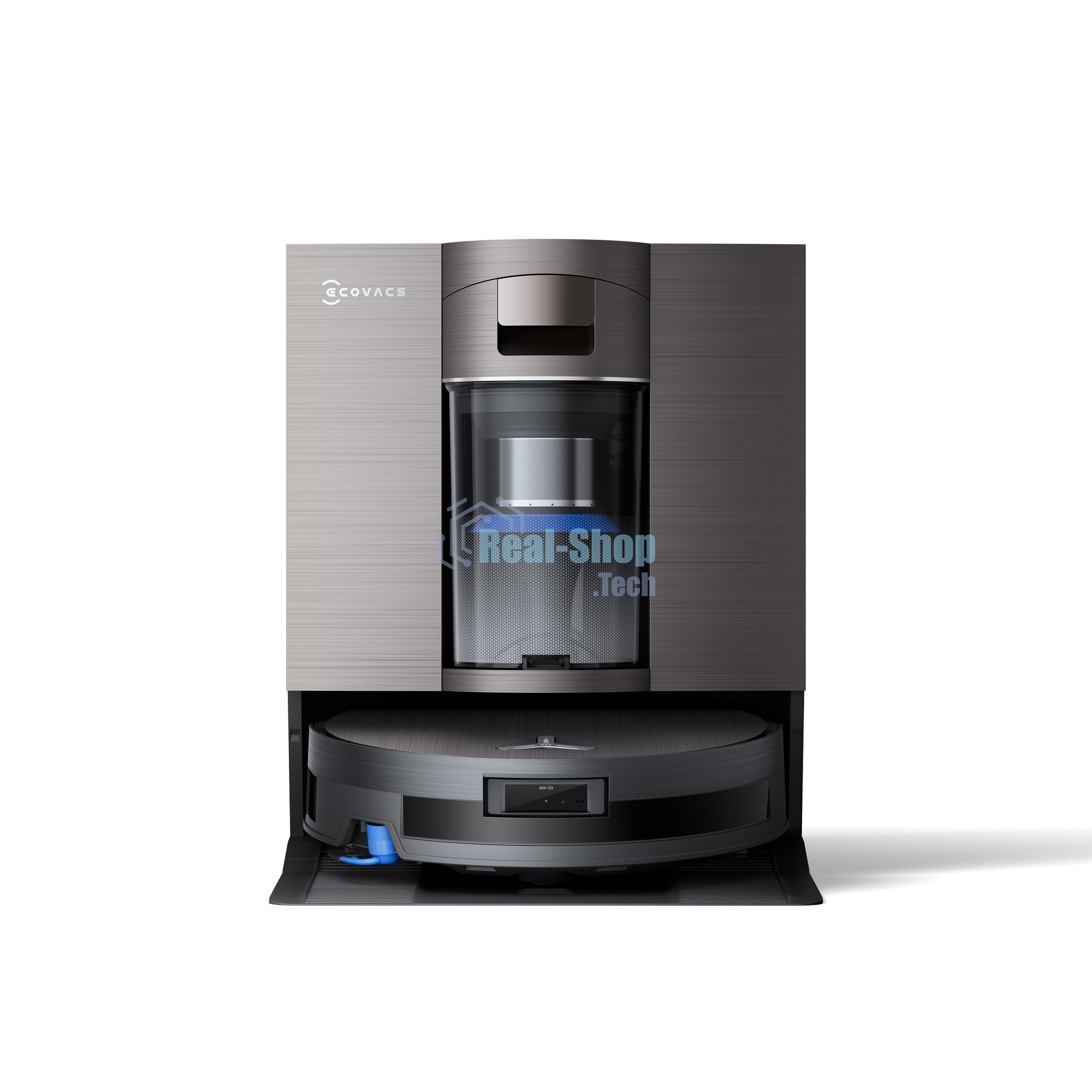 Робот-пылесос Ecovacs Deebot X11 OmniCyclone черный/коричневый, 6400 мА*ч Li-Ion, уборка сухая/влажная, пылесборник контейнер 0.22 л