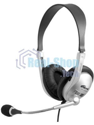 Гарнитура Ritmix RH-533 USB серебристый, проводная, USB