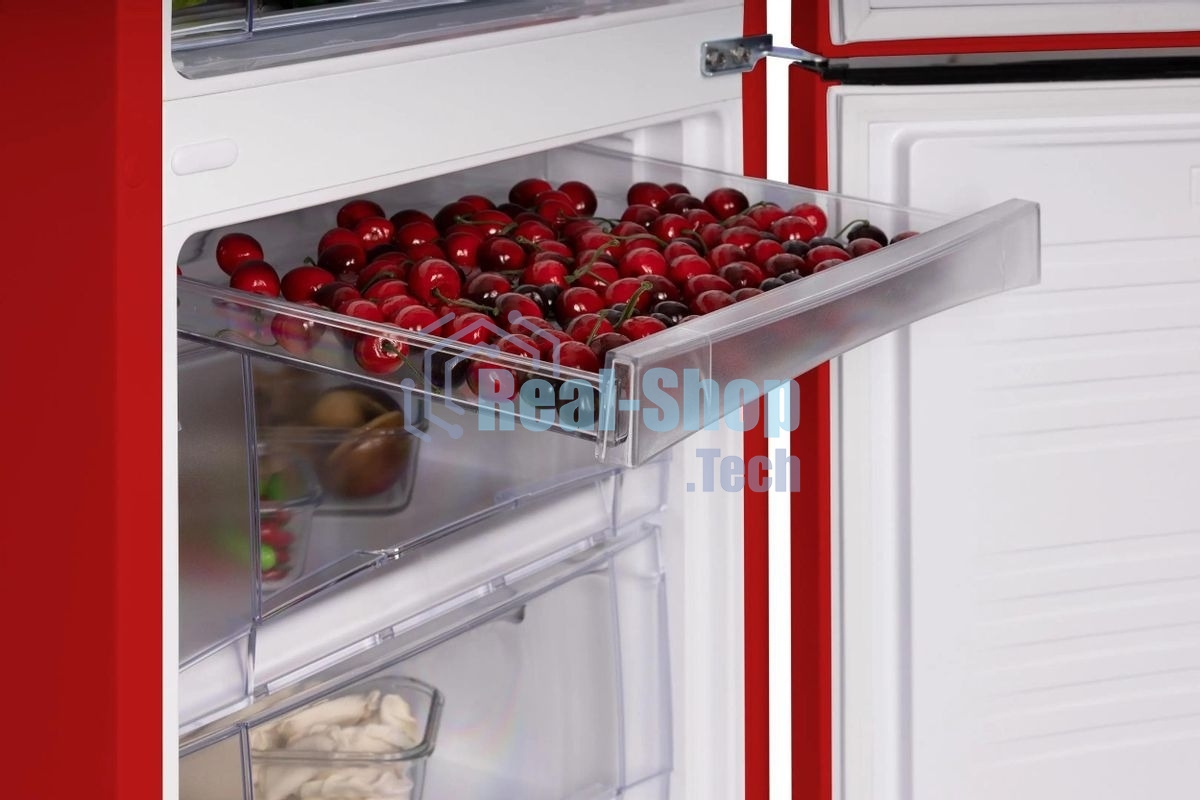 Холодильник Nordfrost NRB 161NF R красный двухкамерный 170/105 л морозилка снизу