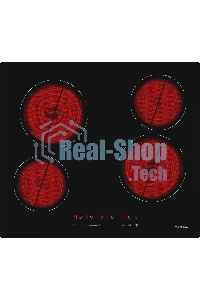 Электрическая варочная панель Darina 6P E323 B, Hi-Light, независимая, черный