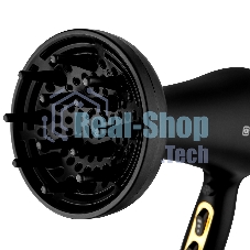 Фен BRAYER BR3010 черный/золотистый, 2200 Вт