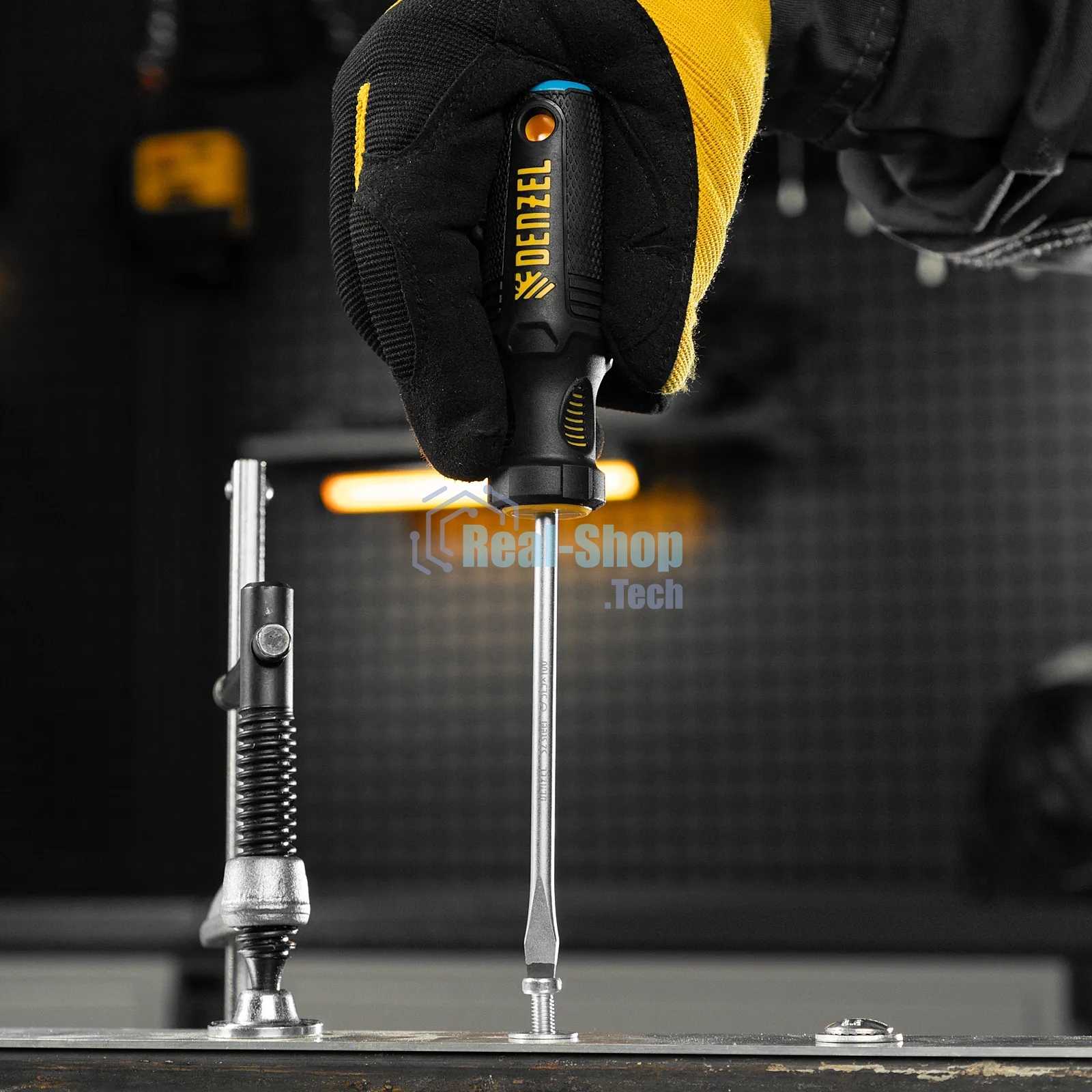 Отвертка Denzel SL5x100 мм, S2, 3к рукоятка