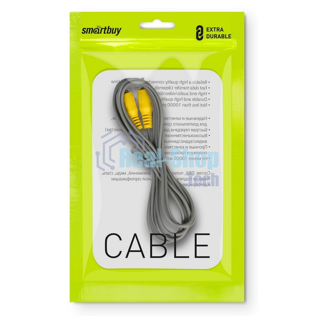 Кабель соединительный Smartbuy 1xRCA (M) - 1xRCA (M), 3,0 m, в пакете (KA-113-250)