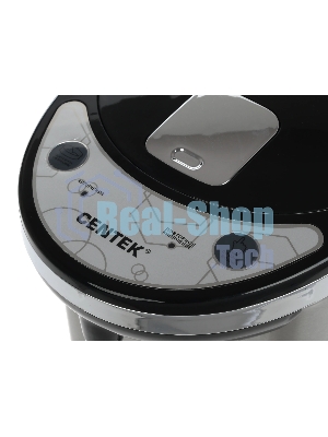 Термопот Centek CT-1084 сталь, 6.0 л, 750 Вт, 2 способа подачи воды, двойная защита от перегрева