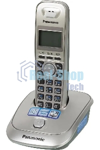 Телефон Panasonic KX-TG2511RUN (платиновый) АОН, Caller ID,спикерфон на трубке,переход в Эко режим одним нажатием