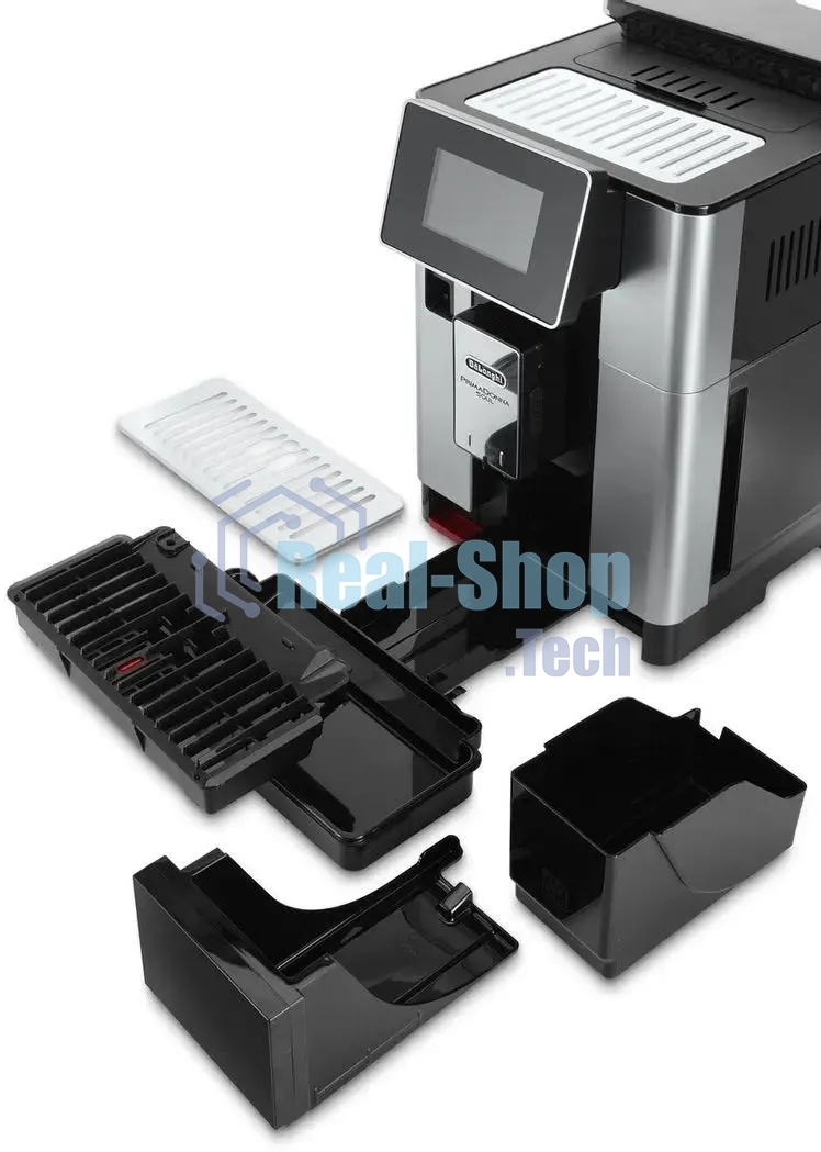 Кофемашина автоматическая DeLonghi ECAM610.55.SB черный/серебристый, исп. кофе - молотый/зерновой, 2.2 л, 1450 Вт, 19 Бар