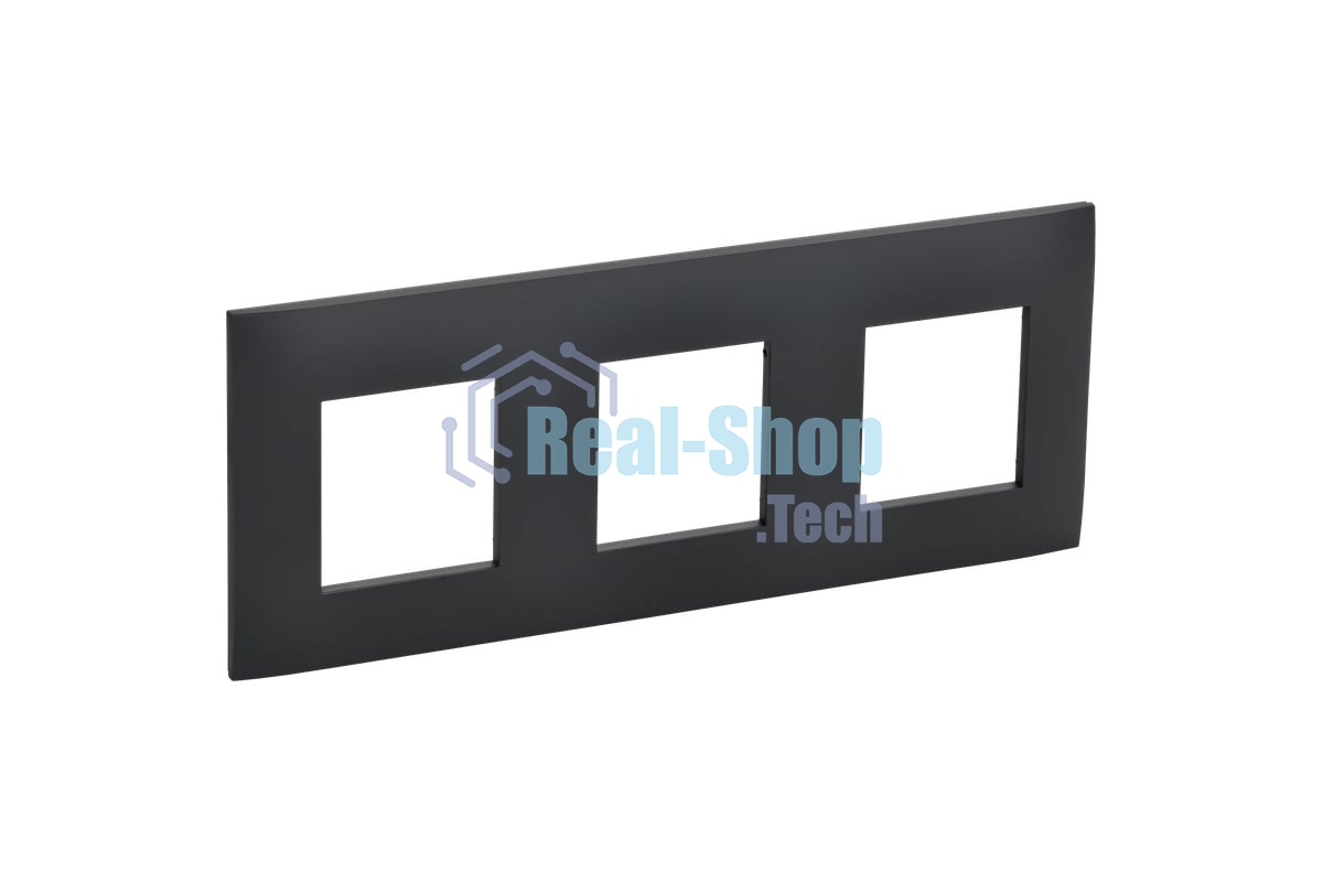 Рамка 3-м IEK SKANDY SK-F03G графит SK-M32-K53