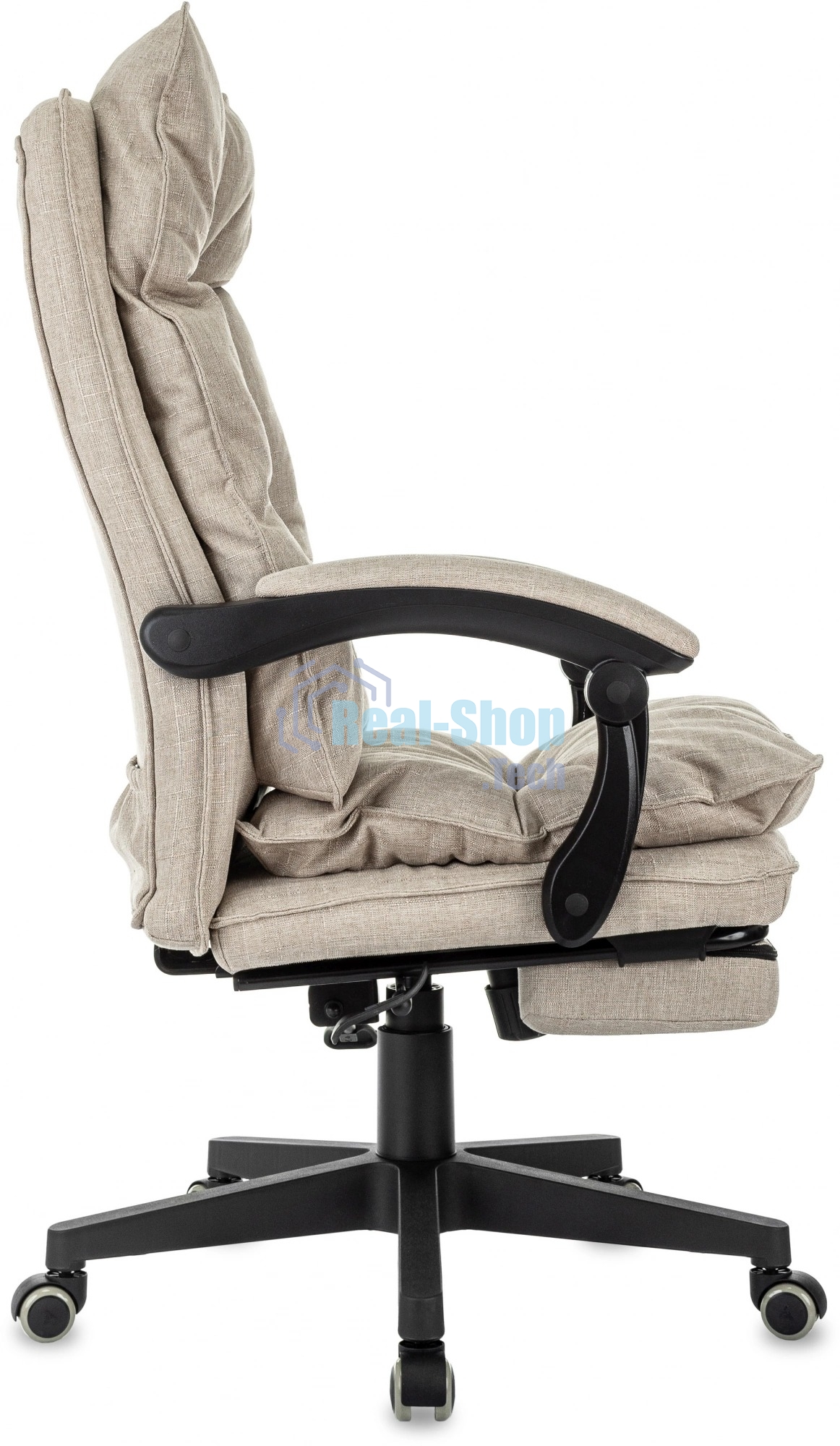 Кресло руководителя Бюрократ CH-820MSG-F бежевый 38-402 крестов. пластик подст. для ног