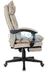 Кресло руководителя Бюрократ CH-820MSG-F бежевый 38-402 крестов. пластик подст. для ног
