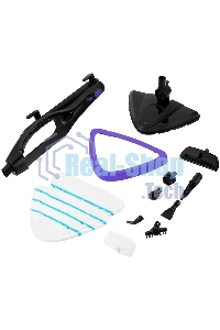 Швабра паровая Kitfort КТ-1051 1500Вт черный/фиолетовый