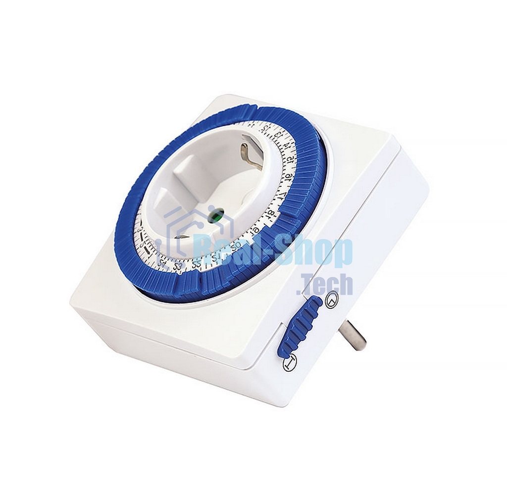 Розетка Smartbuy (SBE-STM1) таймер механический, 3600 Вт